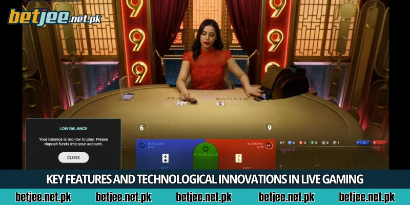 Key features and technological innovations in live gaming