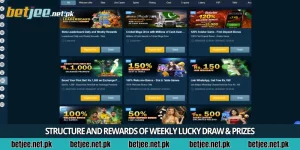 Master the Weekly Lucky Draw & Prizes program at Betjee