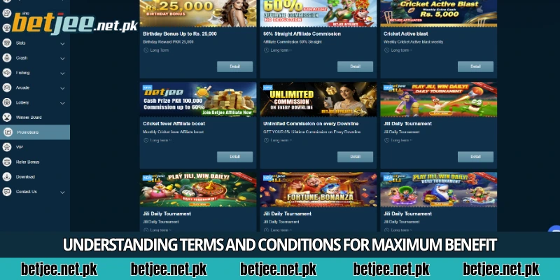 Understanding terms and conditions for maximum benefit