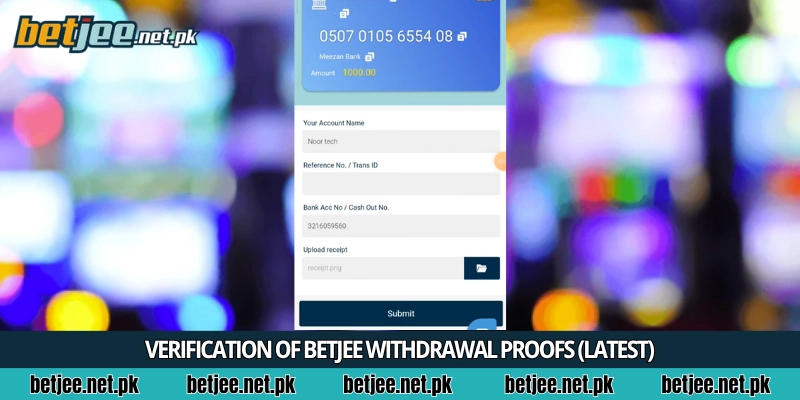 Verification of Betjee withdrawal proofs